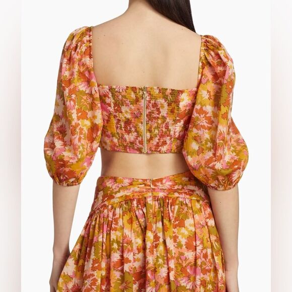 Zimmermann Violet Crop Top size 3/us size 10 - Picture 4 of 14